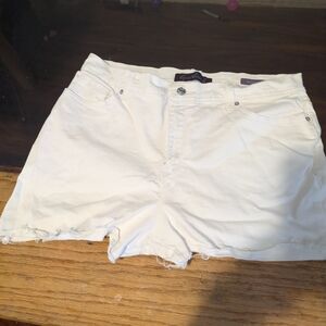 Gloria Vanderbilt White Denim Cutoff Shorts